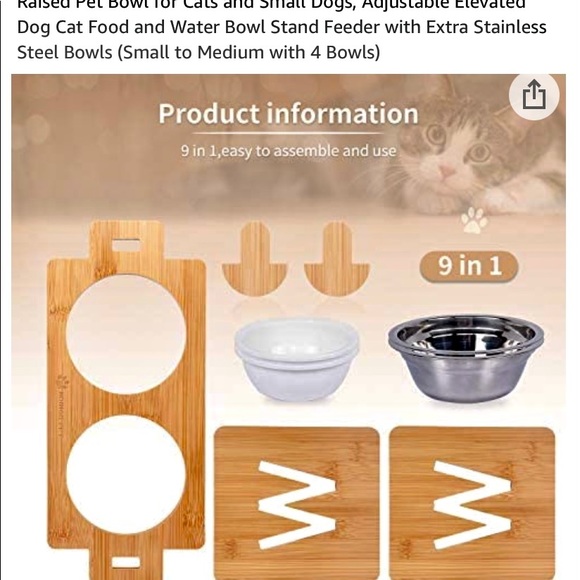 Small dog platform feeder - Picture 11 of 14